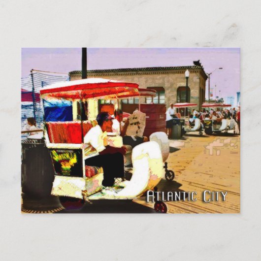 Boardwalkのプッシュカート ポストカード (正面)