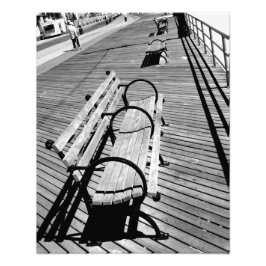 "Boardwalk Benches" 写真プリント フォトプリント