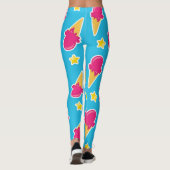 Boardwalk Bliss: Ice Cream & Stars Leggings レギンス (裏面)