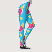 Boardwalk Bliss: Ice Cream & Stars Leggings レギンス (右)