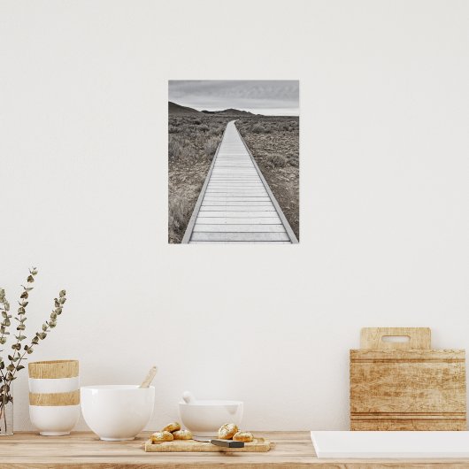 Boardwalk through the desert ポスター (キッチン)