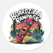 Boardzilla Rampage Urban Skater ステッカー (正面)