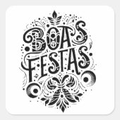 Boas Festas スクエアシール (正面)