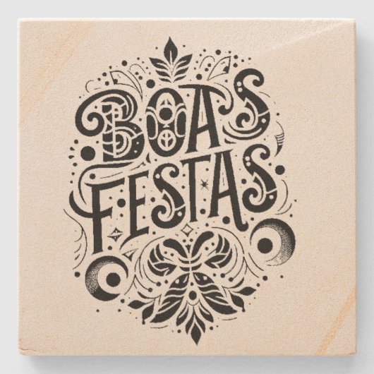 Boas Festas ストーンコースター (正面)