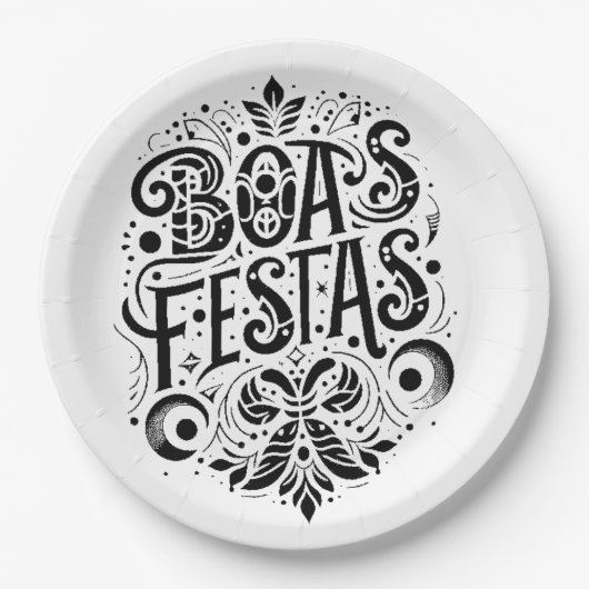 Boas Festas ペーパープレート (正面)