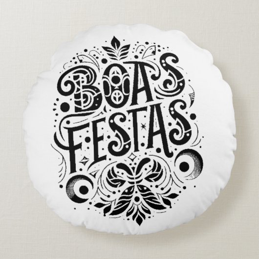 Boas Festas ラウンドクッション (正面)