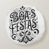 Boas Festas ラウンドクッション (裏面)