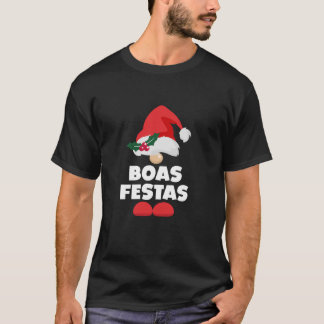 Boas Festas Portugal Portuguese Happy Christmas  Tシャツ