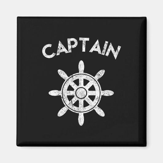 Boat Captain Wheel Sailboat Boating Sailor Gifts  マグネット (正面)