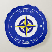 Boat captains nautical ラウンドクッション (裏面)
