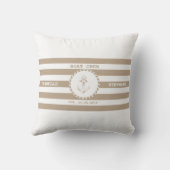 Boat Crew Brown Tyla クッション (裏面)