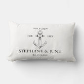 Boat crew for life ランバークッション (正面)