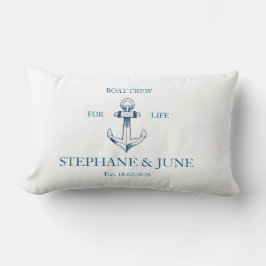 Boat crew for life ランバークッション