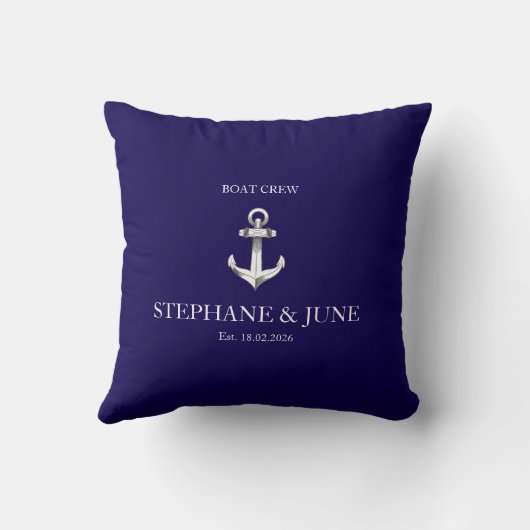 Boat Crew Team クッション (裏面)