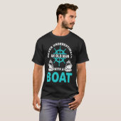 boat driver captain grandpa sailor pensioner motor tシャツ (正面フル)