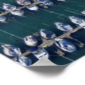 Boat Harbor Aerial ポスター (角)