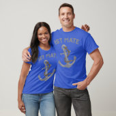 Boat I am the First Mate Captain Nautical Anchor Tシャツ (ユニセックス)