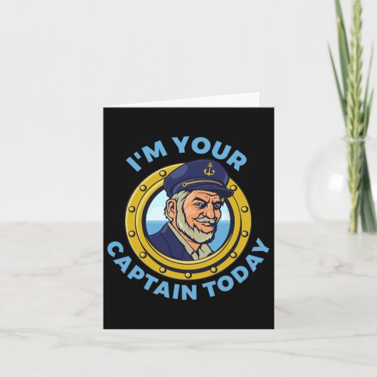 Boat Life Sailing Captain Boating Skipper Sailor S カード (正面)