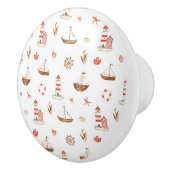 Boat & Lighthouse Ceramic Door Knob セラミックノブ (右)