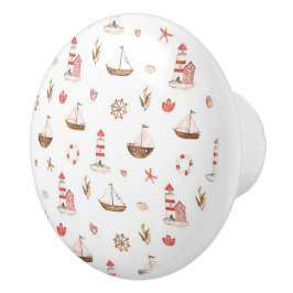 Boat & Lighthouse Ceramic Door Knob セラミックノブ