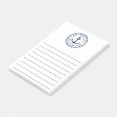 Boat name and hailing port nautical anchor ポストイット (アングル)