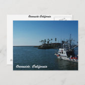 Boat Oceanside, Californiaはがき ポストカード (正面/裏面)