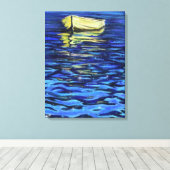 Boat On The Sea Canvas Print 絵を描 -'s キャンバスプリント (インサイチュ (ウッドフロア))