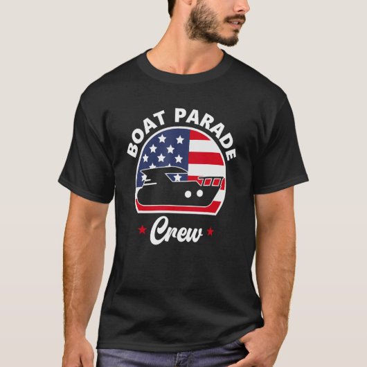 Boat Parade Crew Boating 4th Of July Boater Tシャツ (正面)