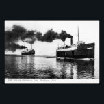 Boat race on Muskegon Lake, Muskegon, MI Vintage フォトプリント<br><div class="desc">Boat race on Muskegon Lake,  Muskegon,  MI</div>
