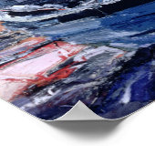 Boat with Red Buoy ポスター (角)