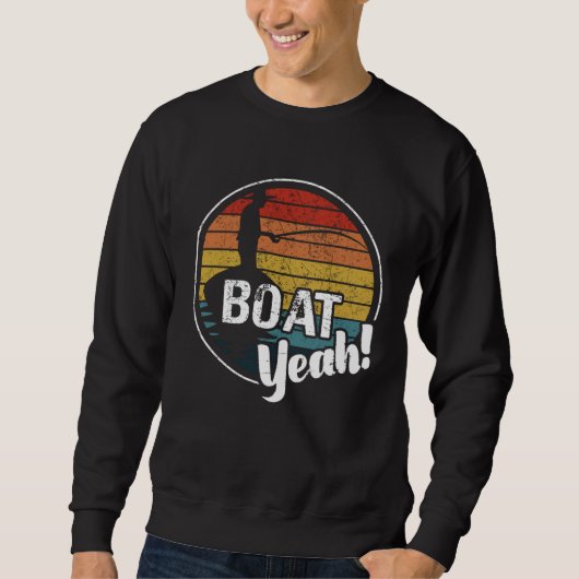 BOAT YEAH Retro Sailing  Vintage Clothing スウェットシャツ (正面)