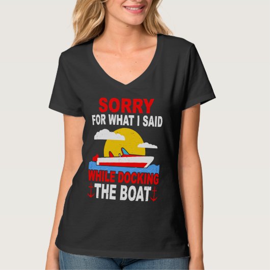 Boater Captain Sailing Ship Sailor Saying Boating Tシャツ (正面)