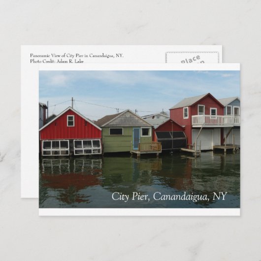 Boathouse：シティピア、カナンダイグア、ニューヨーク ポストカード (正面/裏面)