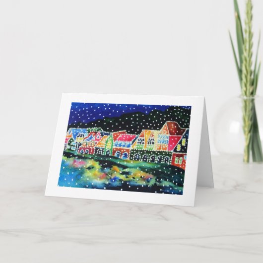Boathouse Row Philadelphia, PA Christmas Card シーズンカード (正面)
