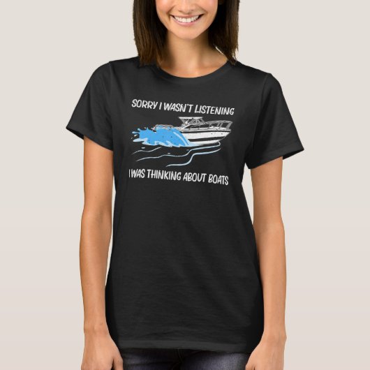 Boating For Men Women Boat Captain Boater Pontoon Tシャツ (正面)
