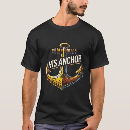 Boating Husband His Anchor Women Matching Couple  Tシャツ (正面)