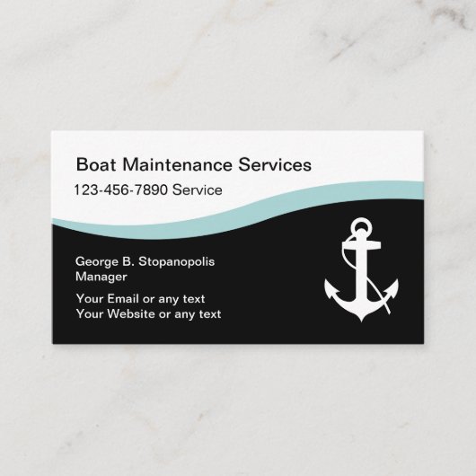 Boating Maintenance名刺 名刺 (正面)