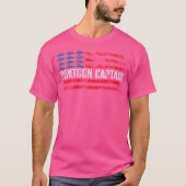 Boating Pontoon Captain 4Th Of July Pontoon Boat Tシャツ (正面)