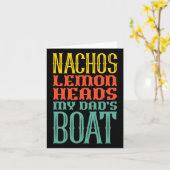 Boating Sailing Nachos Lemon Heads My Dad's Boat R カード (黄色い花)