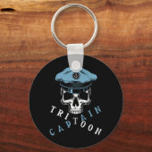 Boating Tritoon Captain Flatboat Life Pontoon For キーホルダー (正面)