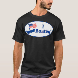 BoatingI BOATED投票おもしろいステッカー図 Tシャツ
