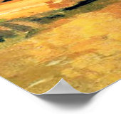 Boats at Zaandam by Claude Monet, ポスター (角)