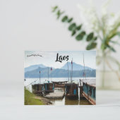 Boats in Laos ポストカード (スタンド正面)
