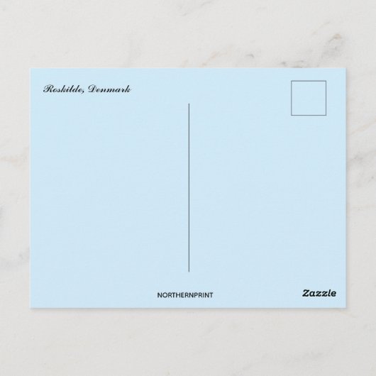 Boats in Roskilde Denmark ポストカード (裏面)