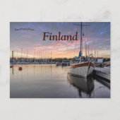 Boats in Sirpalesaari Helsinki Finland ポストカード (正面)