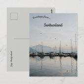 Boats in Zug Switzerland ポストカード (正面/裏面)