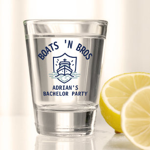 Boats N Bros バチェラー・パーティーグッズ ネイビー ショットグラス