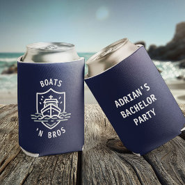 Boats N Bros バチェラー・パーティーグッズ ネイビー  缶クーラー