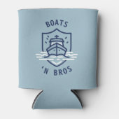 Boats N Bros Bachelor Party Favor Blue 缶クーラー (正面)