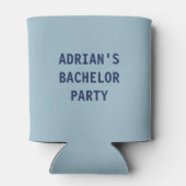 Boats N Bros Bachelor Party Favor Blue 缶クーラー (裏面)
